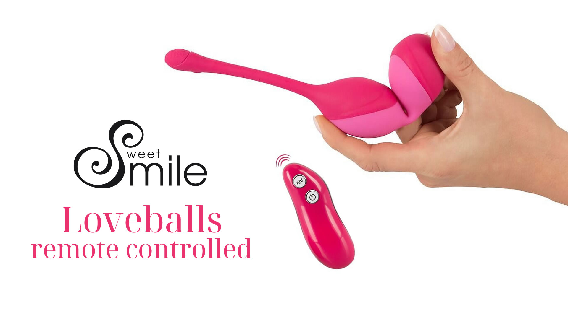 Sweet Smile Loveballs Remote Vibrator og Bækkenbundskugler