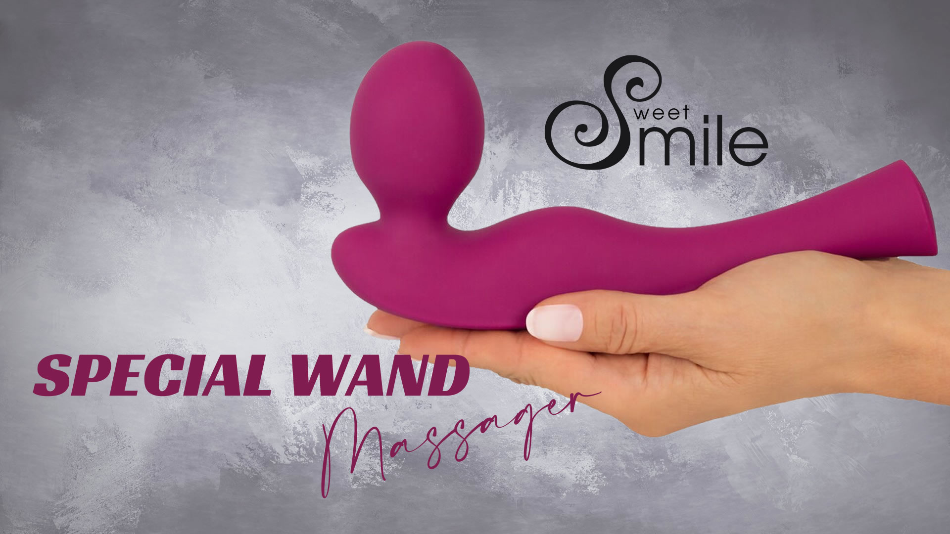 Sweet Smile Special Wand Massagestav med 90 grader Hoved